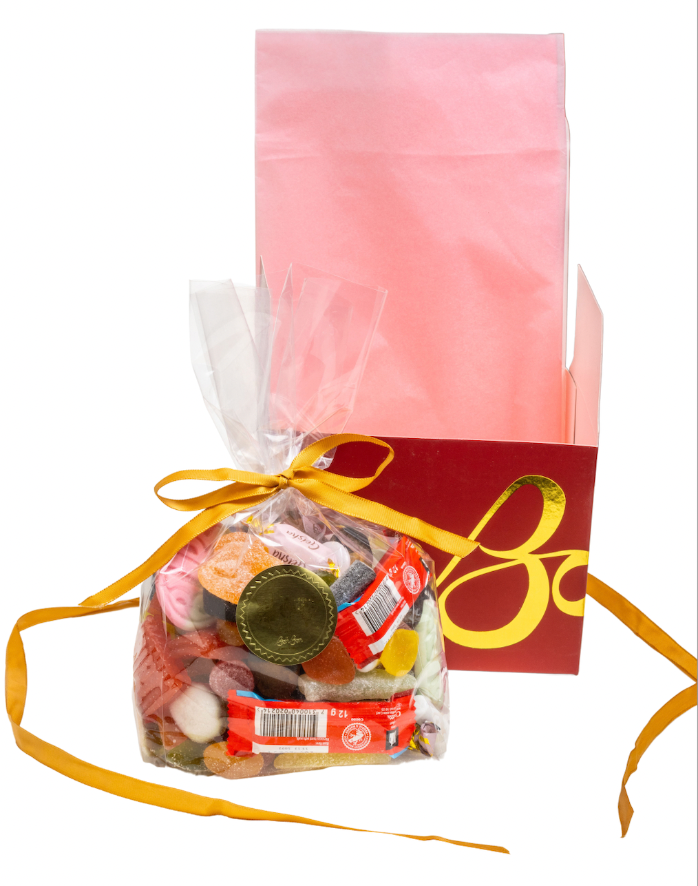 Large Holiday Gift Box - Burgundy