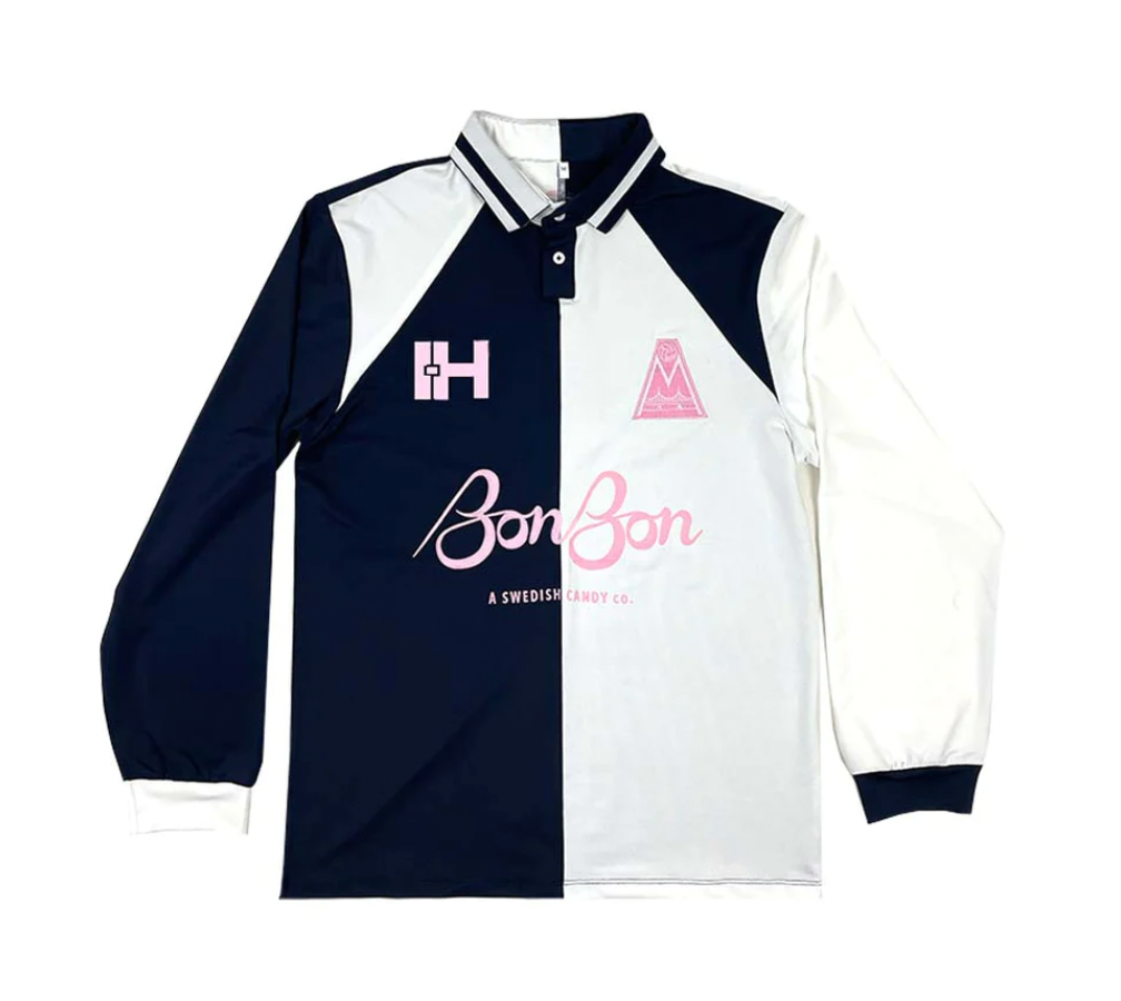 Metro FC x BonBon Long Sleeve Jersey in White and Navy