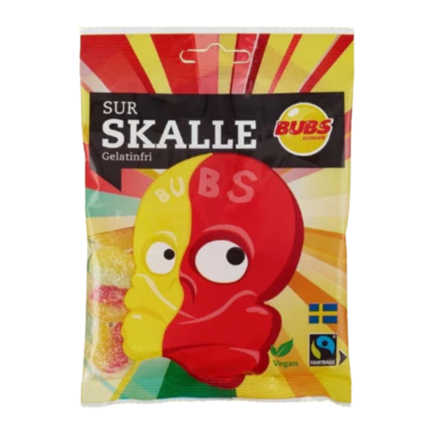 Sour Skulls BUBS Candy Bag