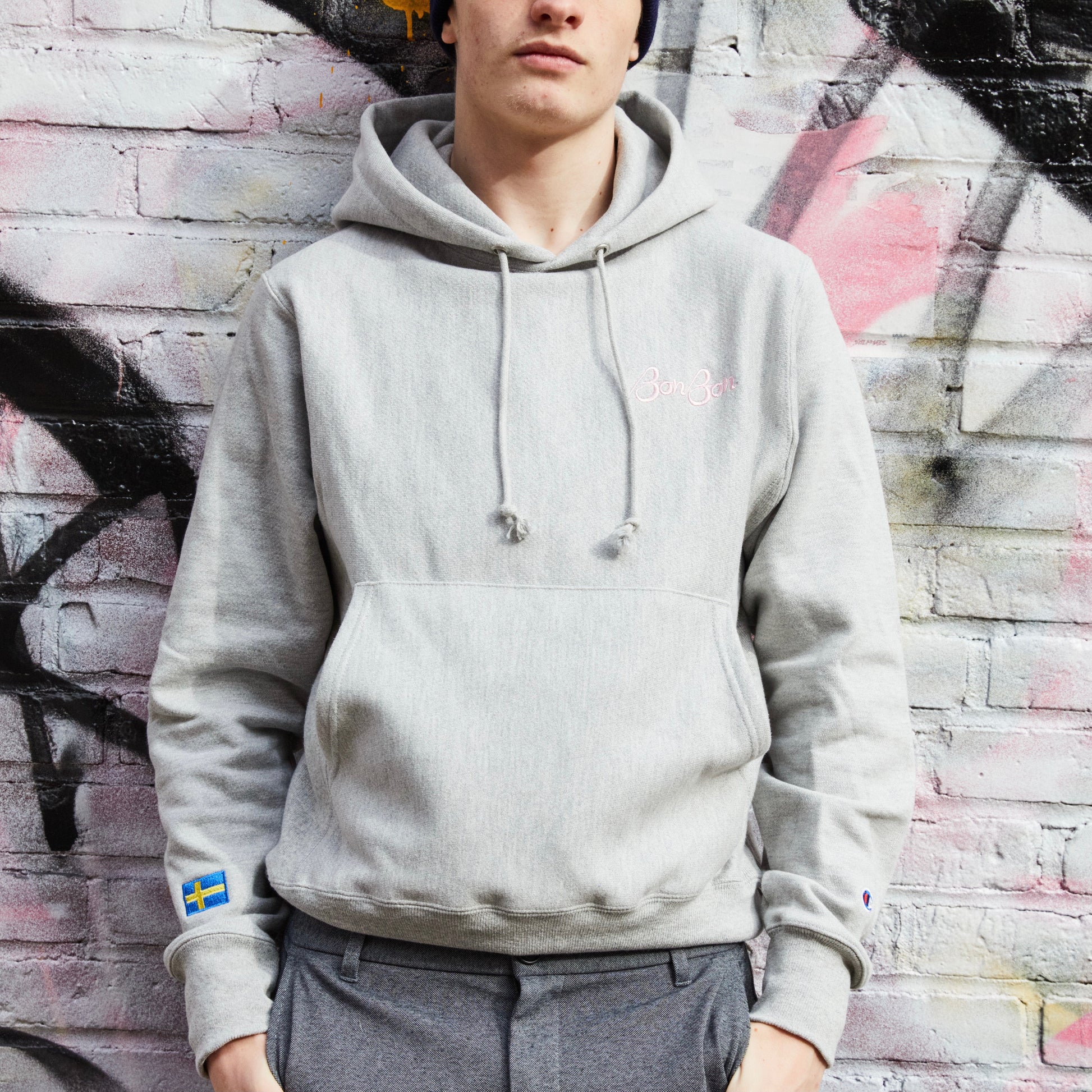 BonBon Heavy Reverse Weave Hoodie - Oxford Gray