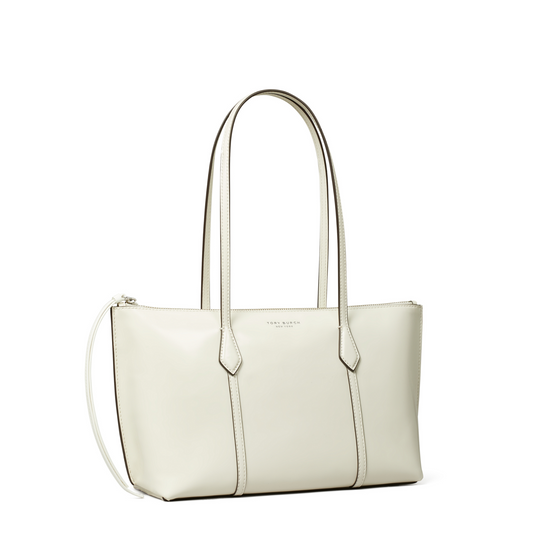 Small Perry Zip Tote in Vanilla Marshmallow