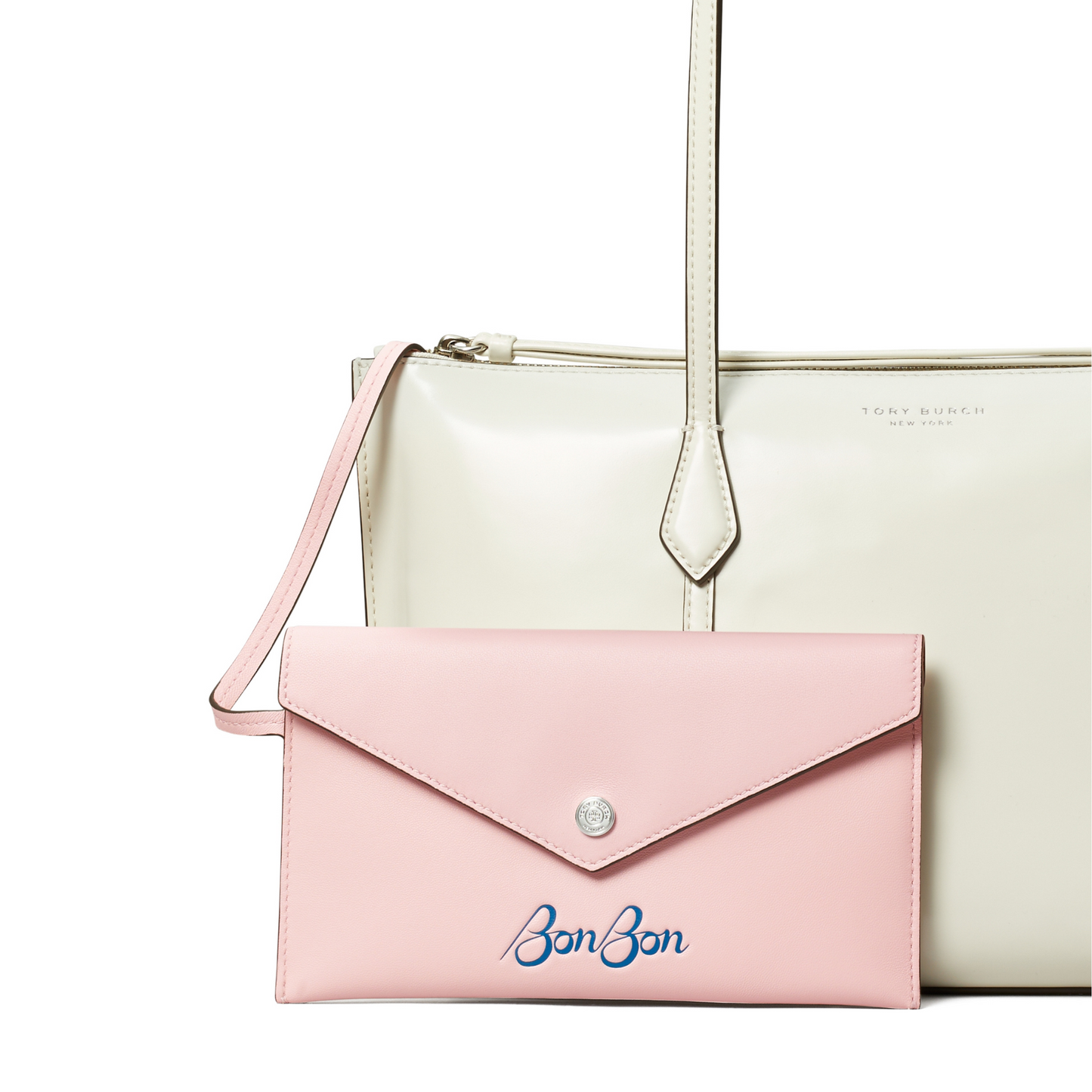 Small Perry Zip Tote in Vanilla Marshmallow