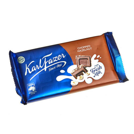 Fazer Chopped Hazelnut Chocolate Bar