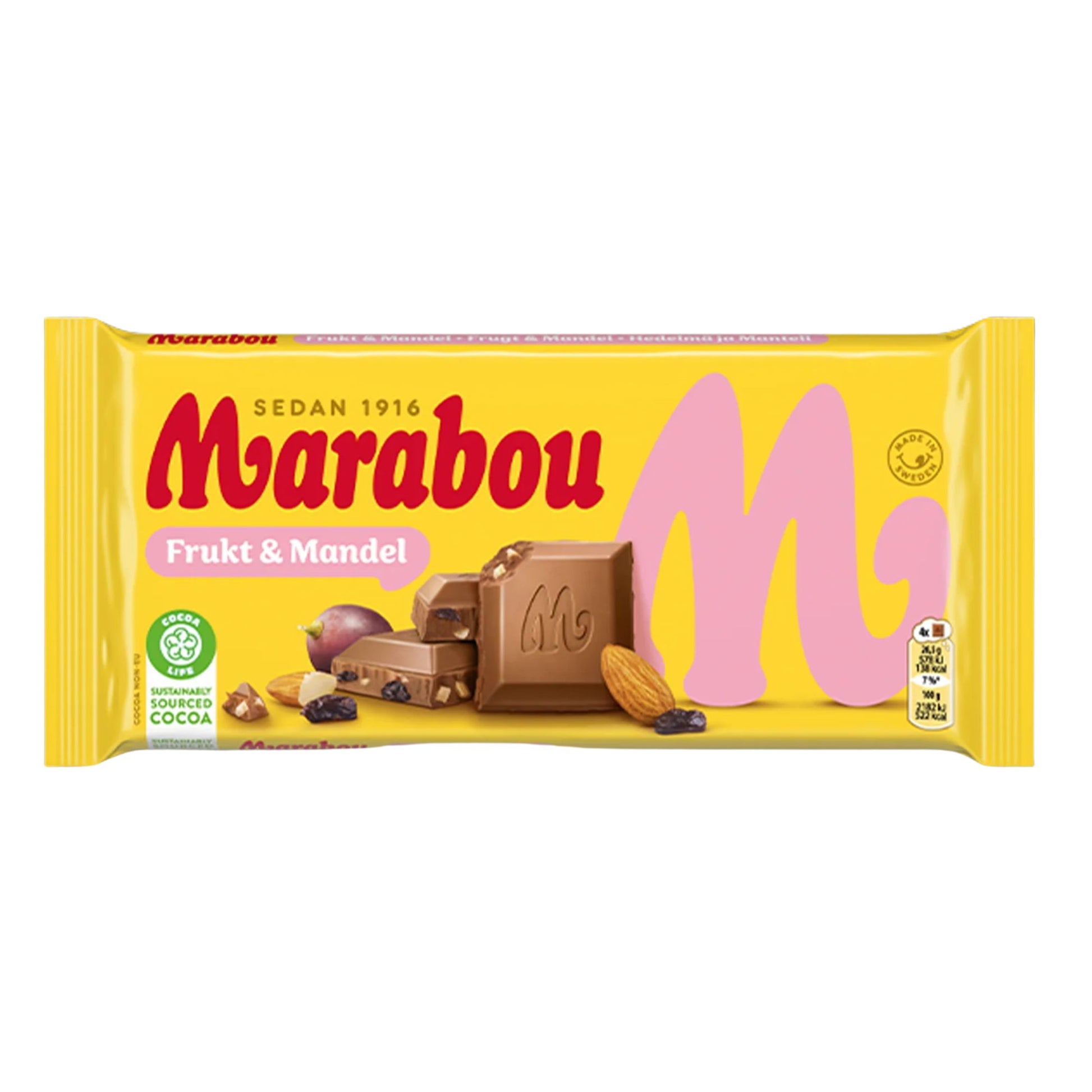 Marabou Fruit & Almond 200G