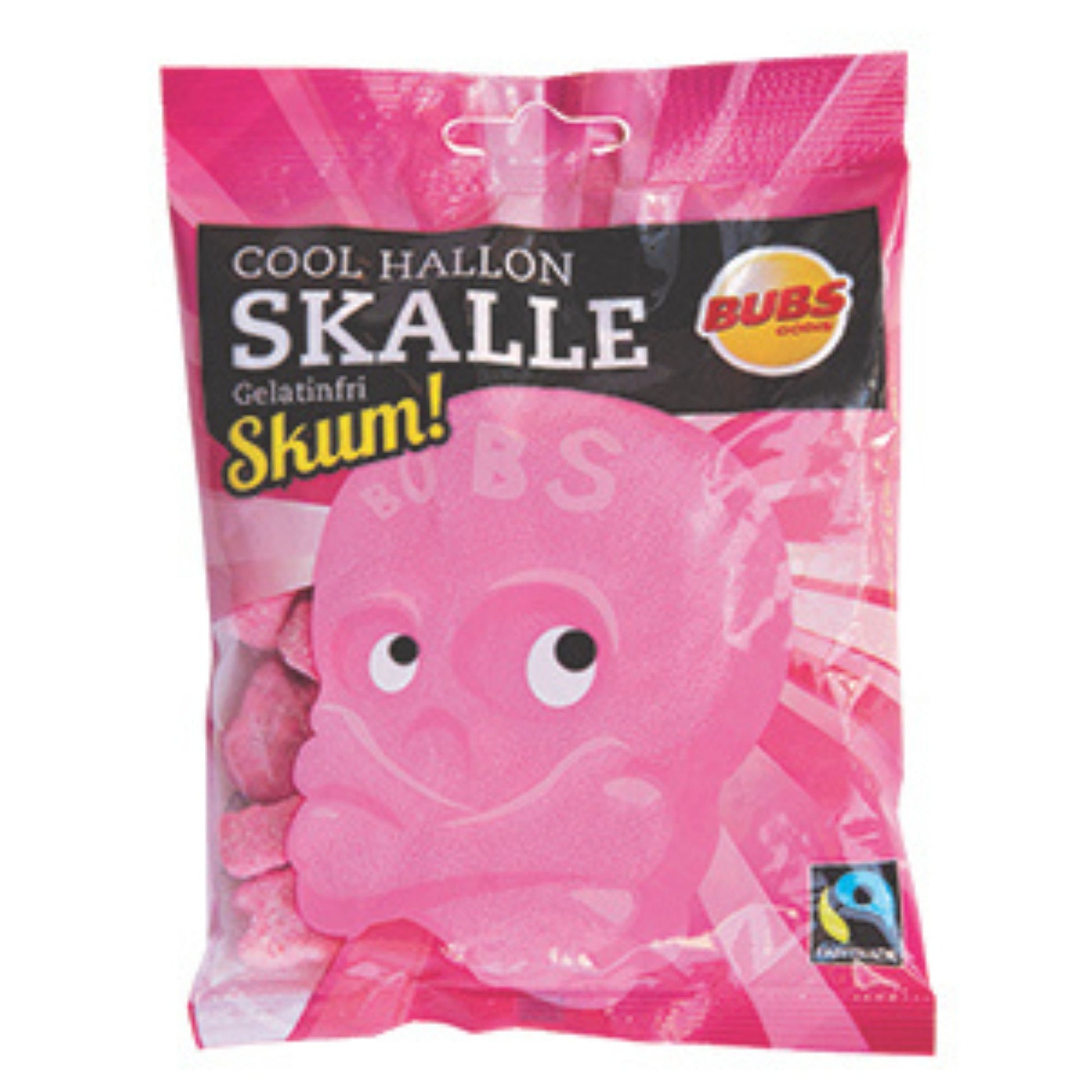 Raspberry Skulls BUBS Candy Bag