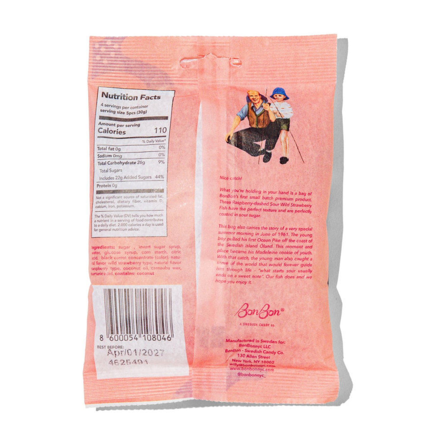 BonBon's Sour Wild Strawberry Fish