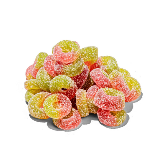 Sour Strawberry Apple Rings