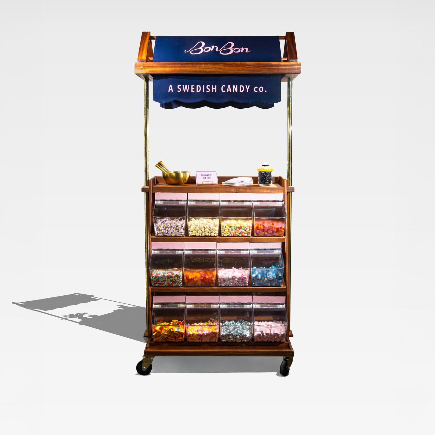 Candy cart with BonBon banner