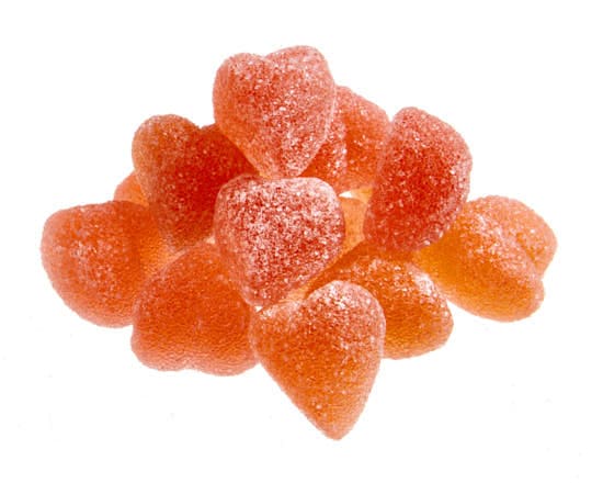 4oz Sugar Coated Jelly Hearts (GF)