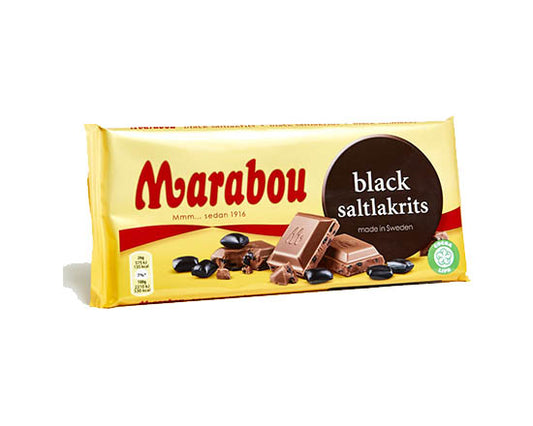 Marabou Black Licorice Bar 100g