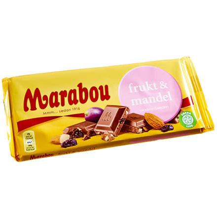 Marabou Fruit & Almond 200G