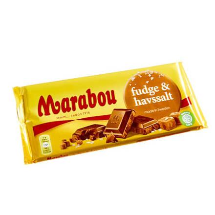 Marabou Fudge & Sea Salt 185g